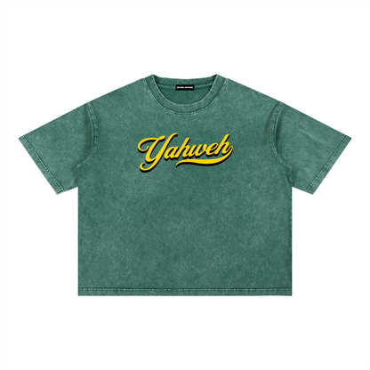 YHWH - Unisex Washed Boxy Tee