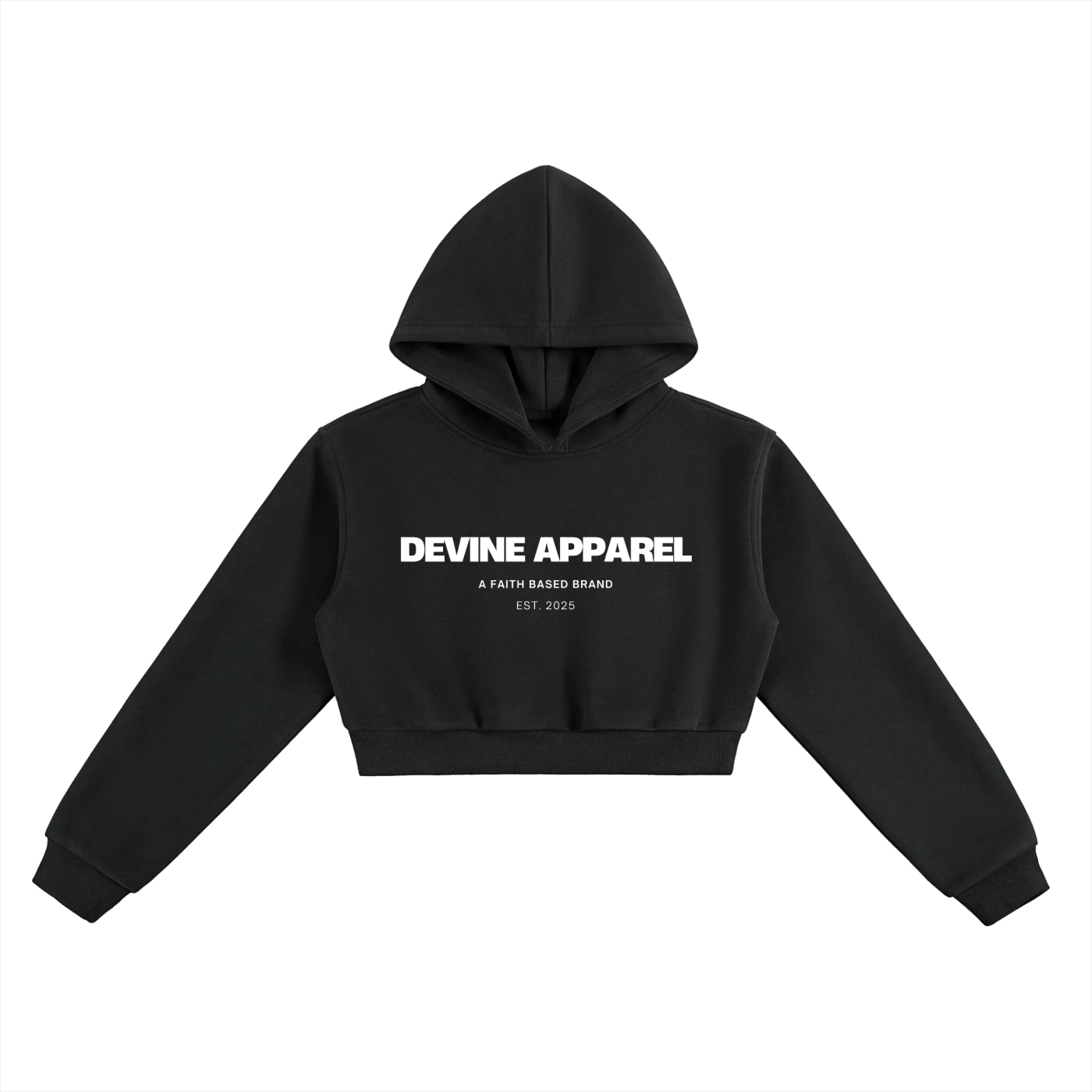 "Devine Apparel" - Women's Cropped Hoodie