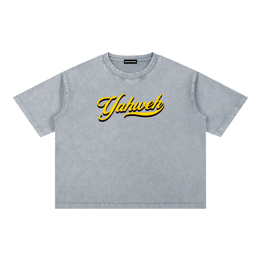 YHWH - Unisex Washed Boxy Tee