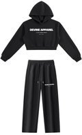 "Devine Apparel" - Women's Cropped Lounge Set