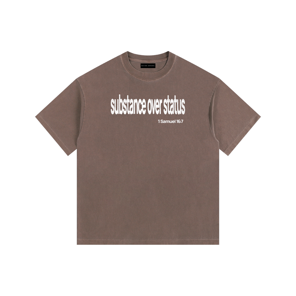 Substance Over Status - Washed Cotton Tee