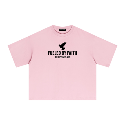 "Fueled By Faith" Sorona Boxy Tee