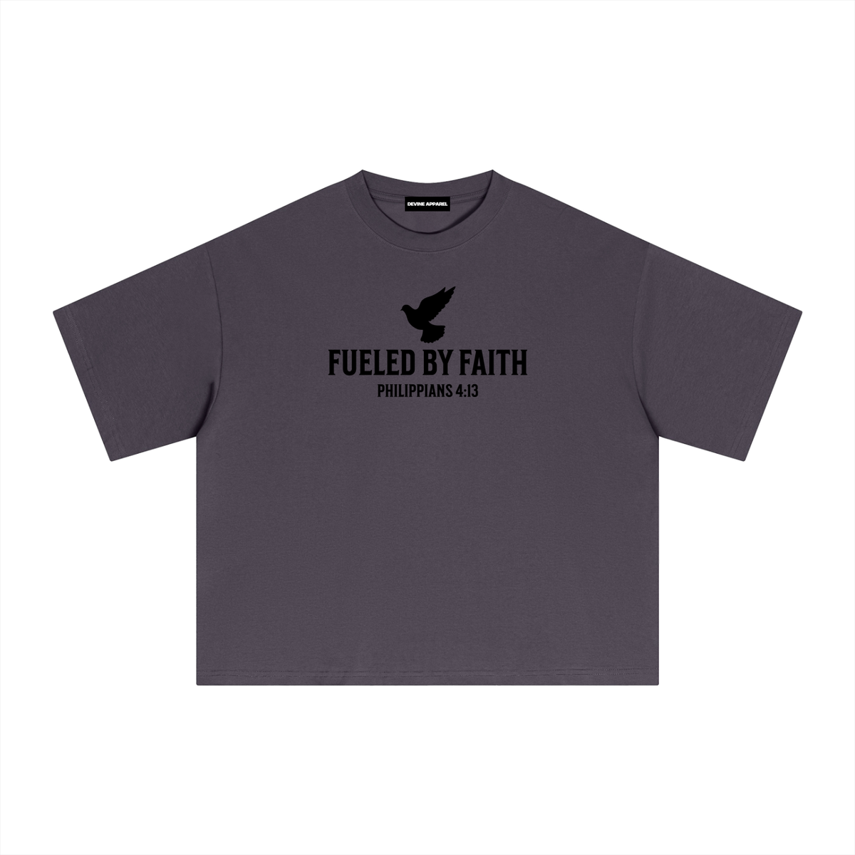 "Fueled By Faith" Sorona Boxy Tee