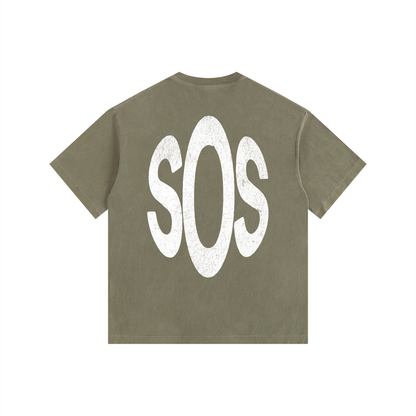 Substance Over Status - Washed Cotton Tee