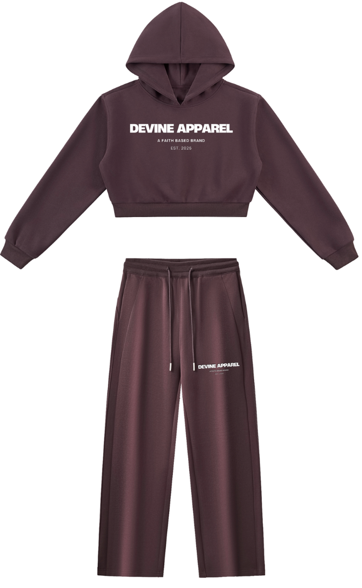 "Devine Apparel" - Women's Cropped Lounge Set