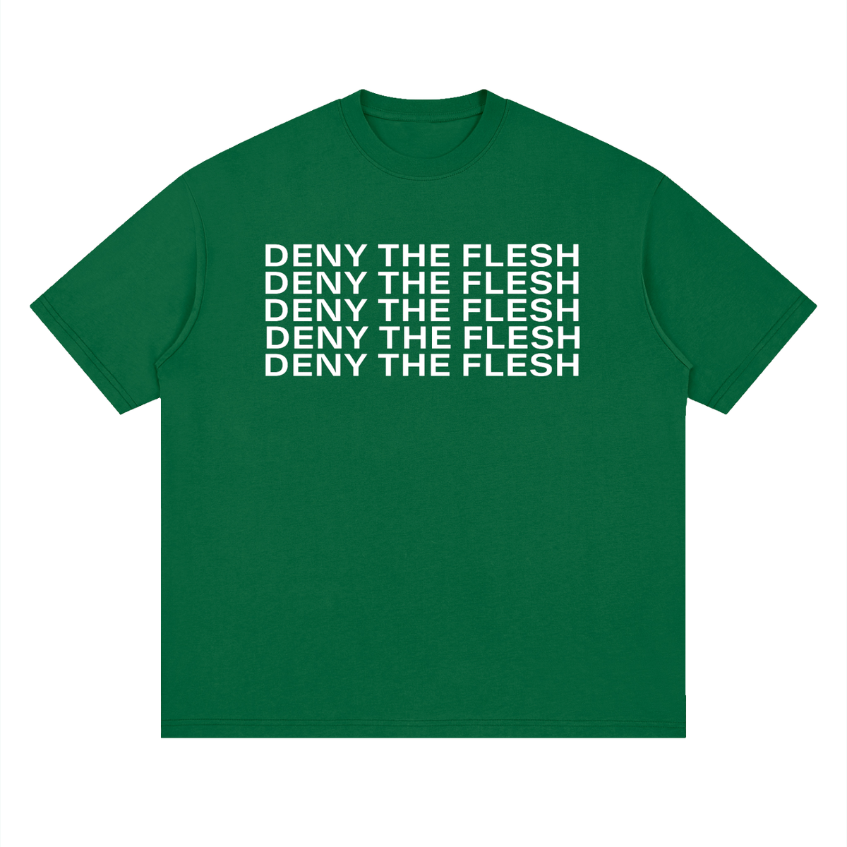 Deny The Flesh -  Loose Drop Shoulder Tee