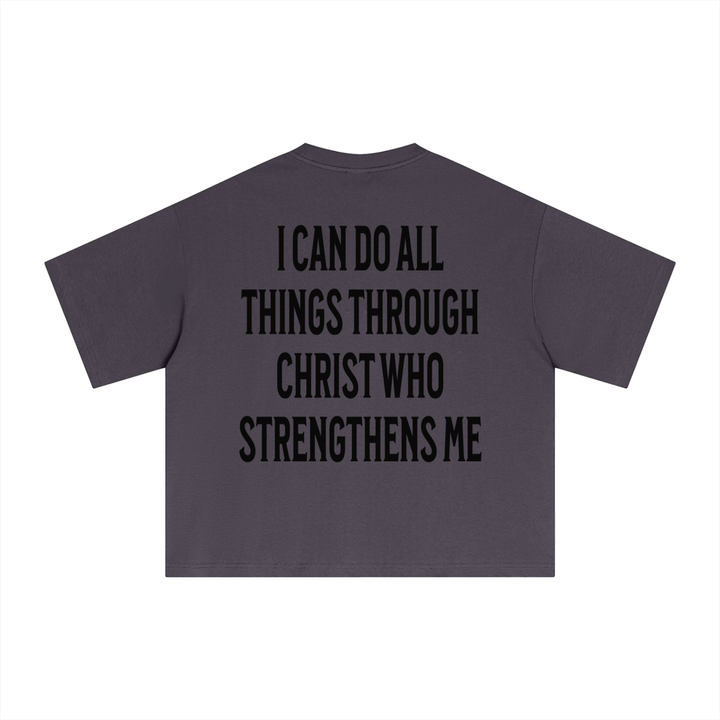 "Fueled By Faith" Sorona Boxy Tee