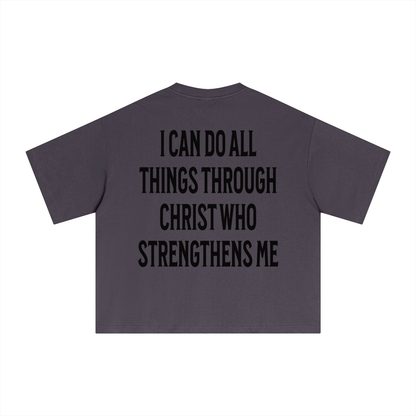 "Fueled By Faith" Sorona Boxy Tee