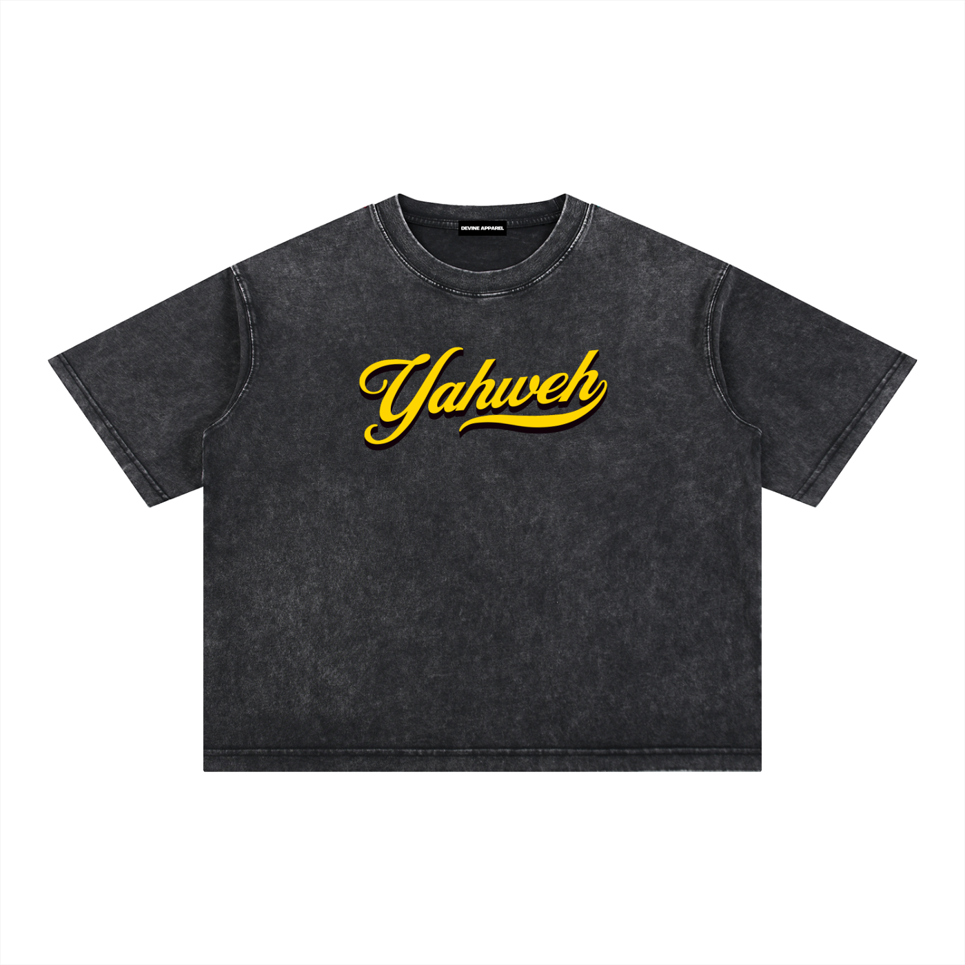 YHWH - Unisex Washed Boxy Tee
