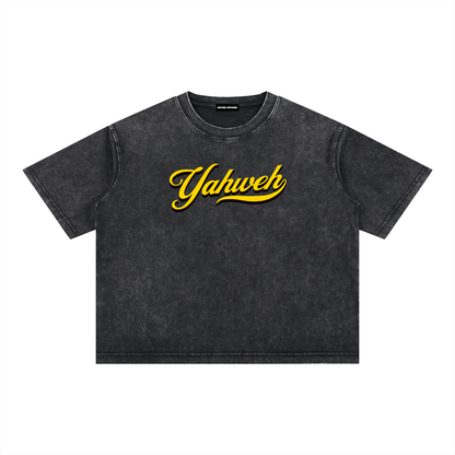 YHWH - Unisex Washed Boxy Tee