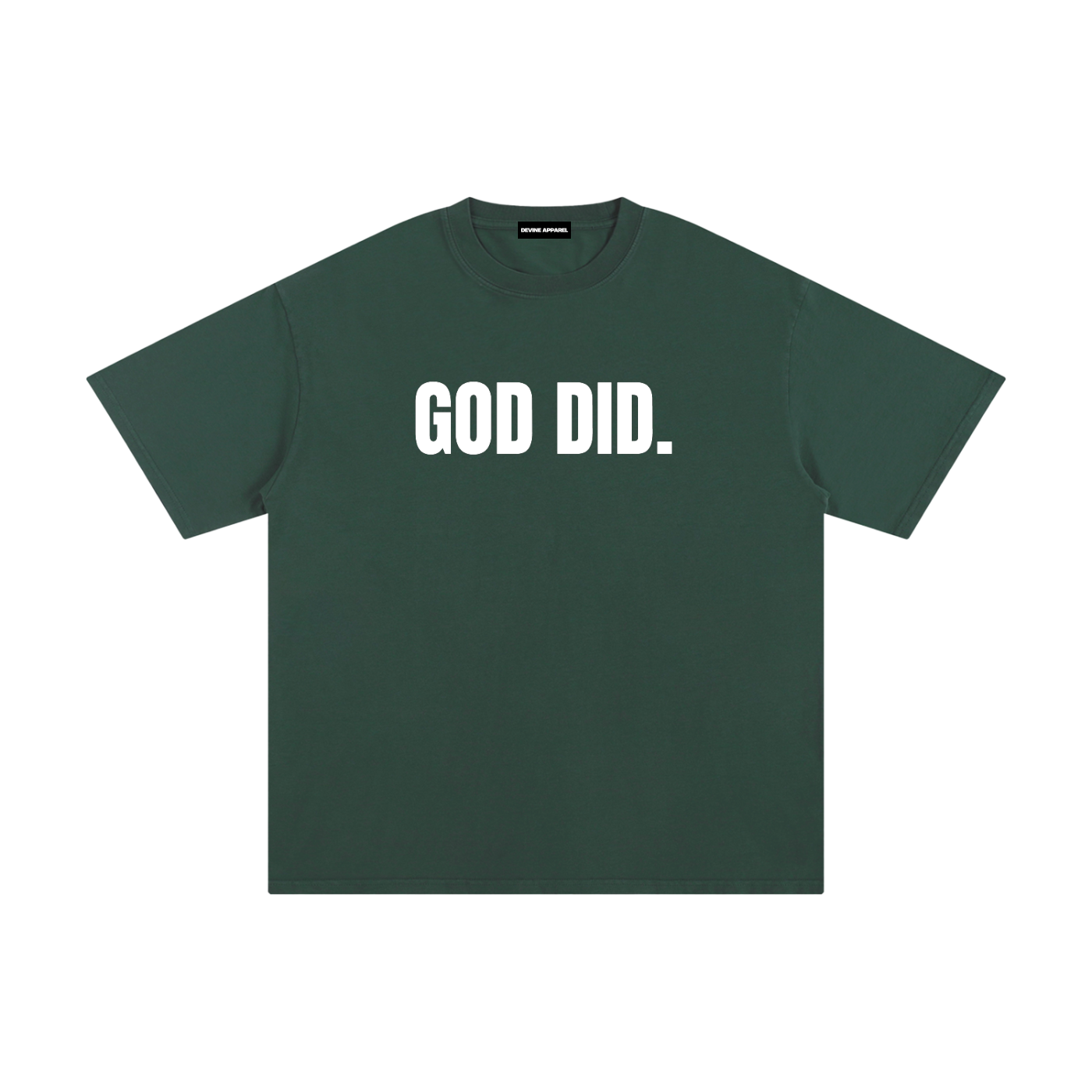 "GOD DID." - Unisex Pure Cotton Tee