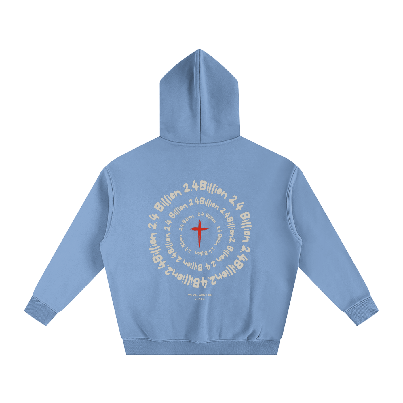 “2.4 Billion” - Oversized Fleeced Hoodie