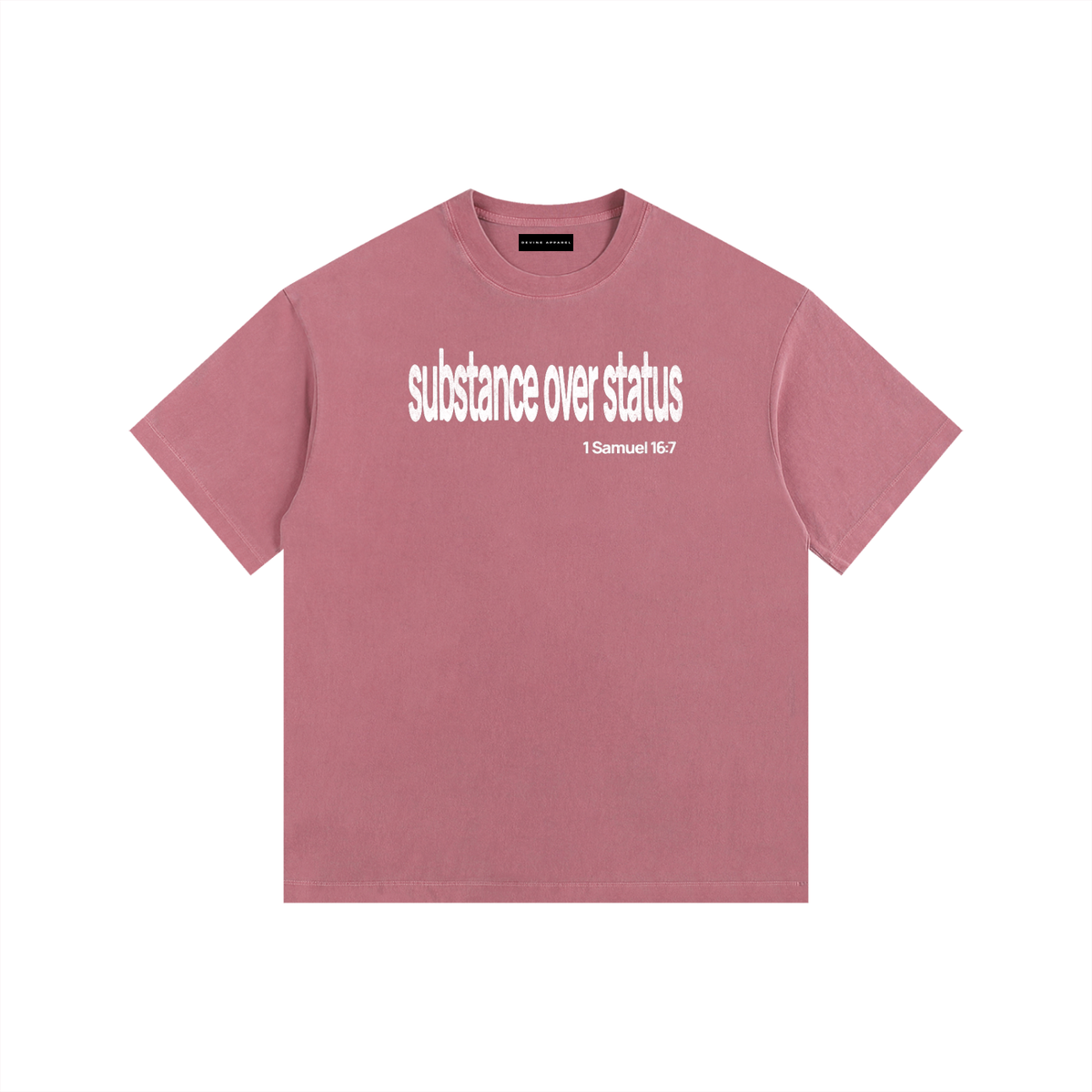 Substance Over Status - Washed Cotton Tee