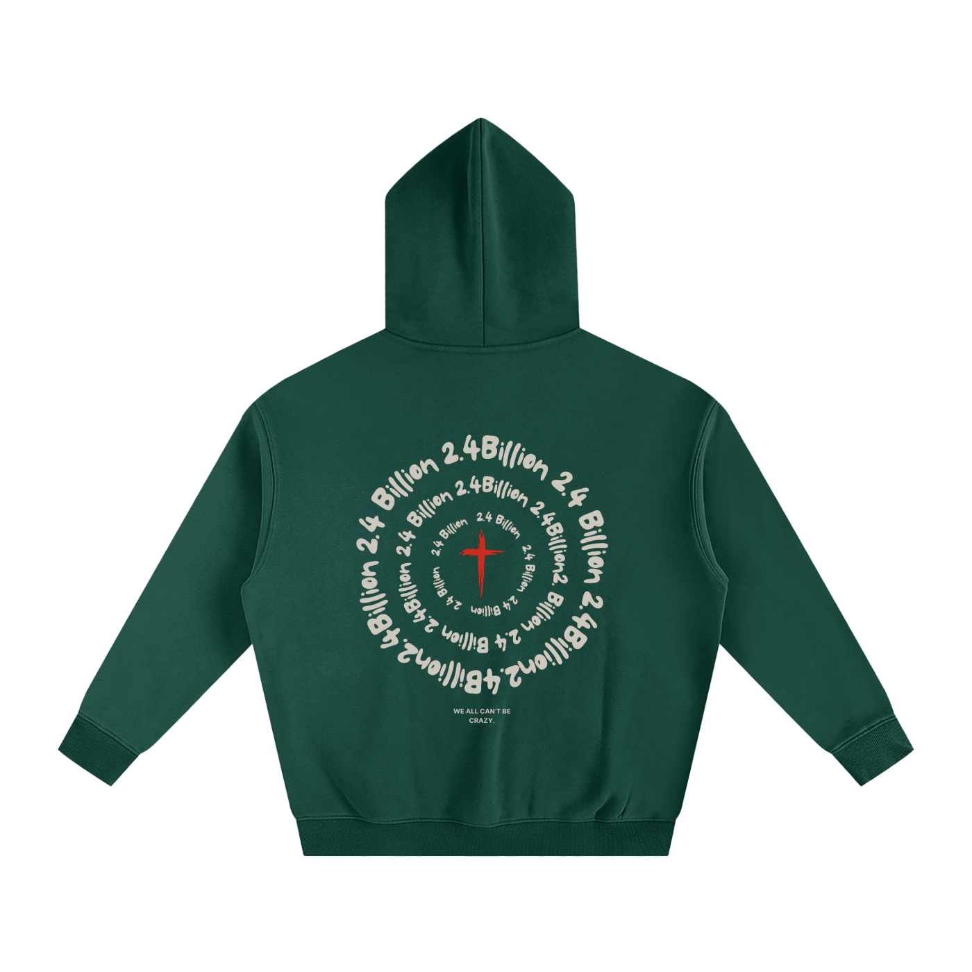 “2.4 Billion” - Oversized Fleeced Hoodie