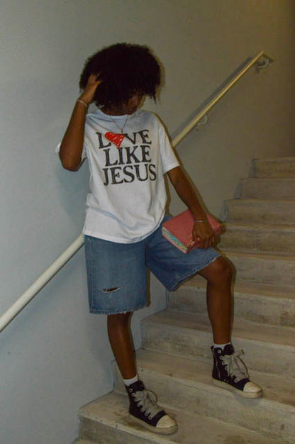 Love Like Jesus - Loose Drop Shoulder Tee