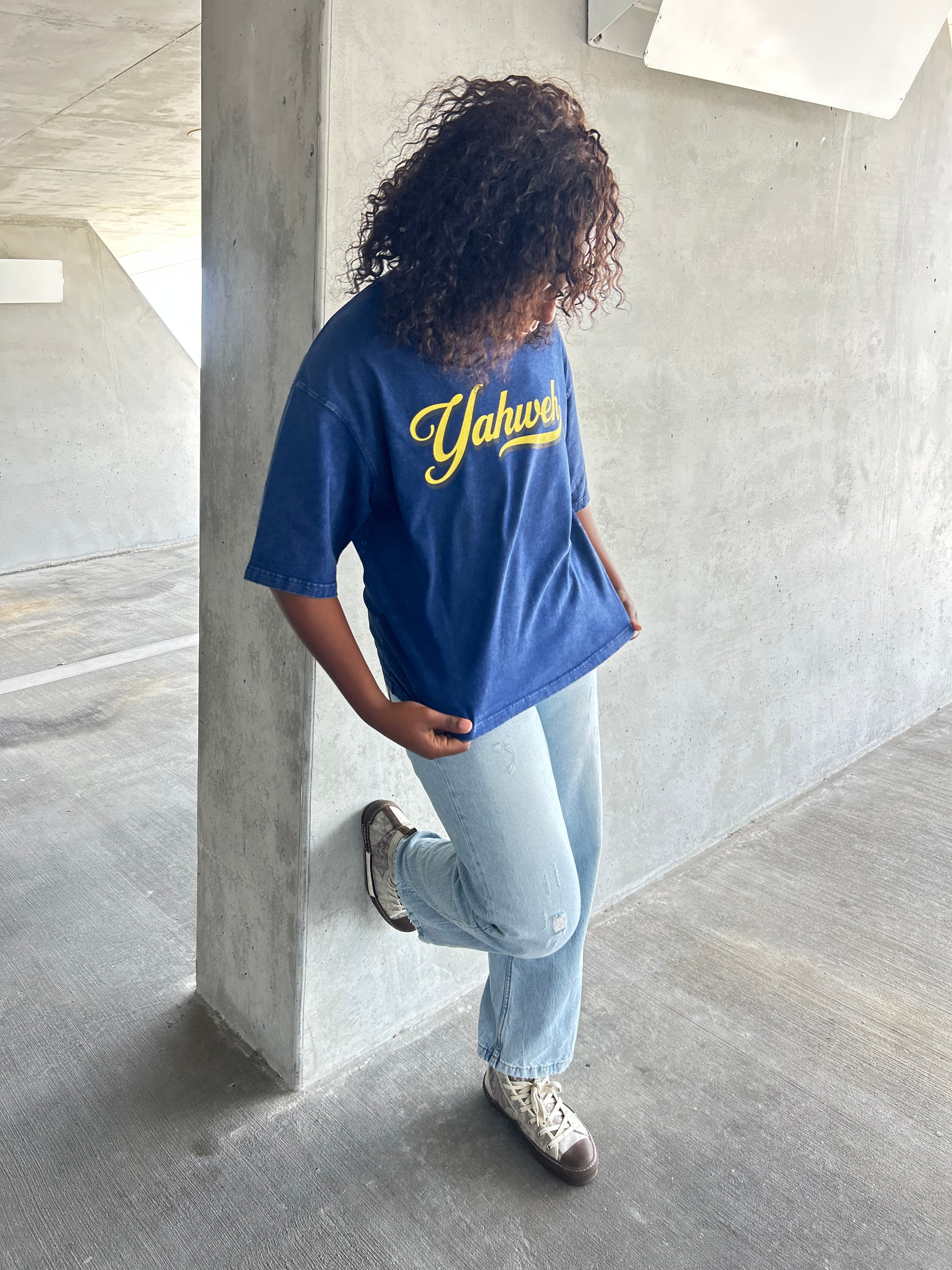 YHWH - Unisex Washed Boxy Tee