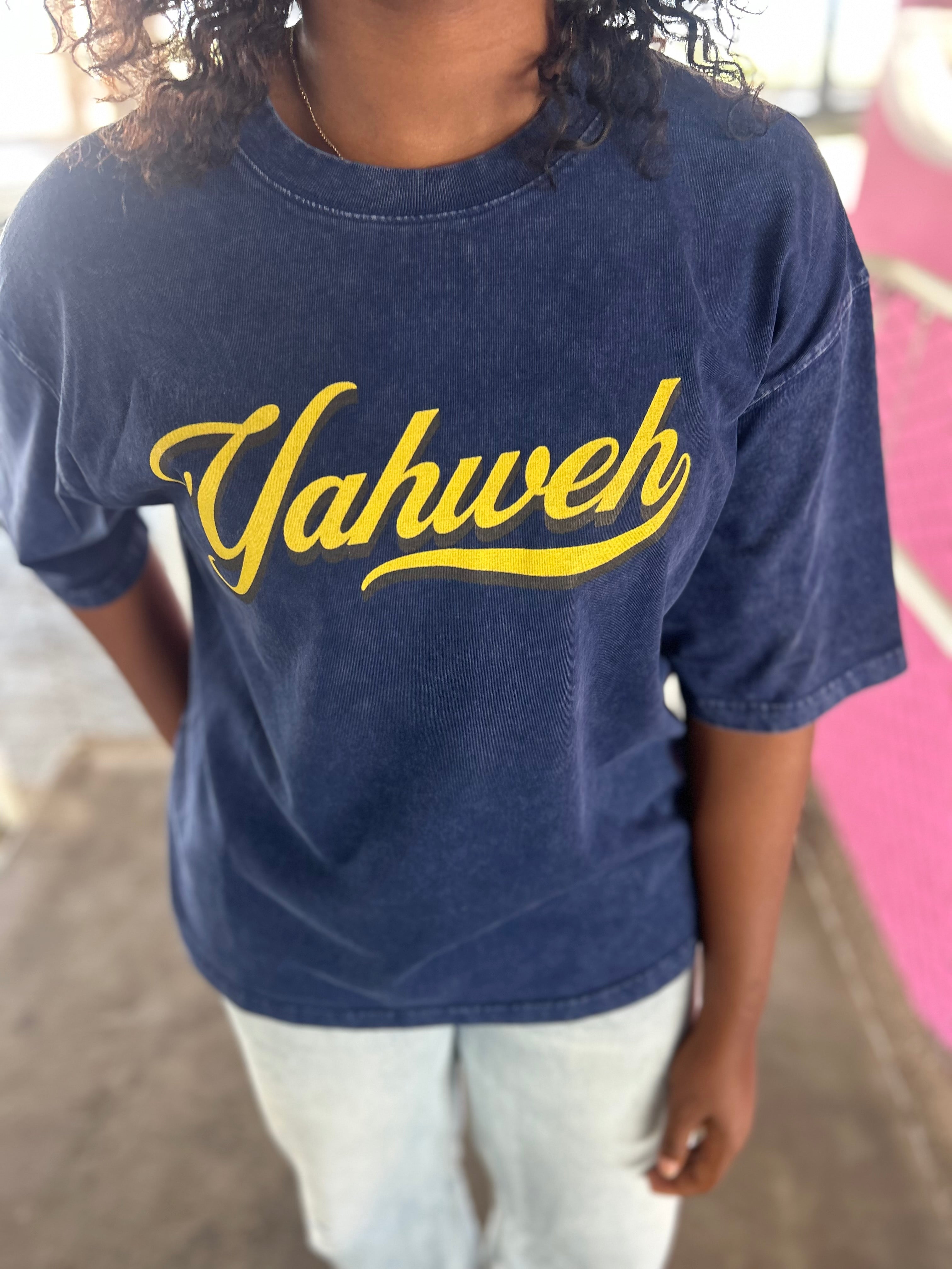 YHWH - Unisex Washed Boxy Tee