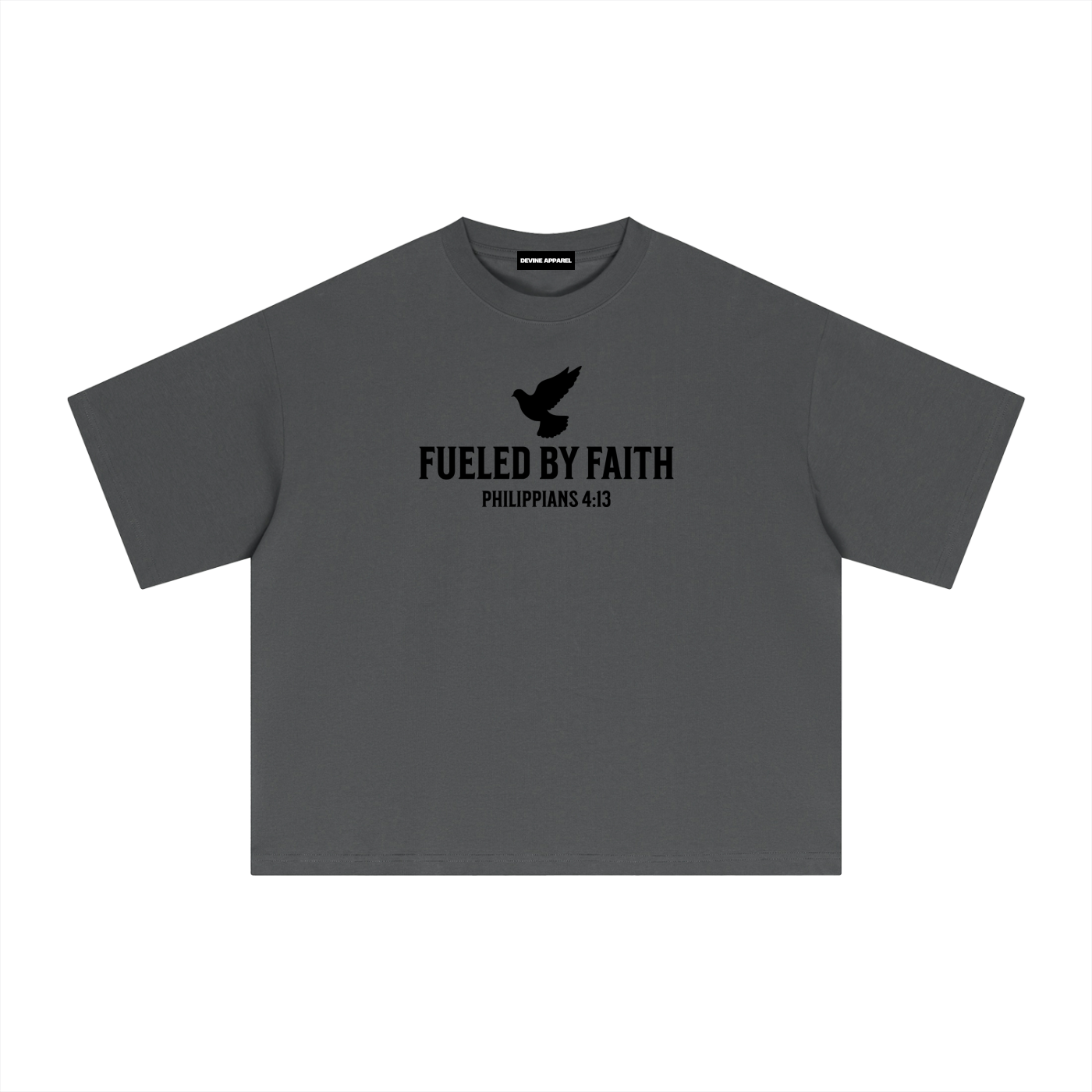 "Fueled By Faith" Sorona Boxy Tee