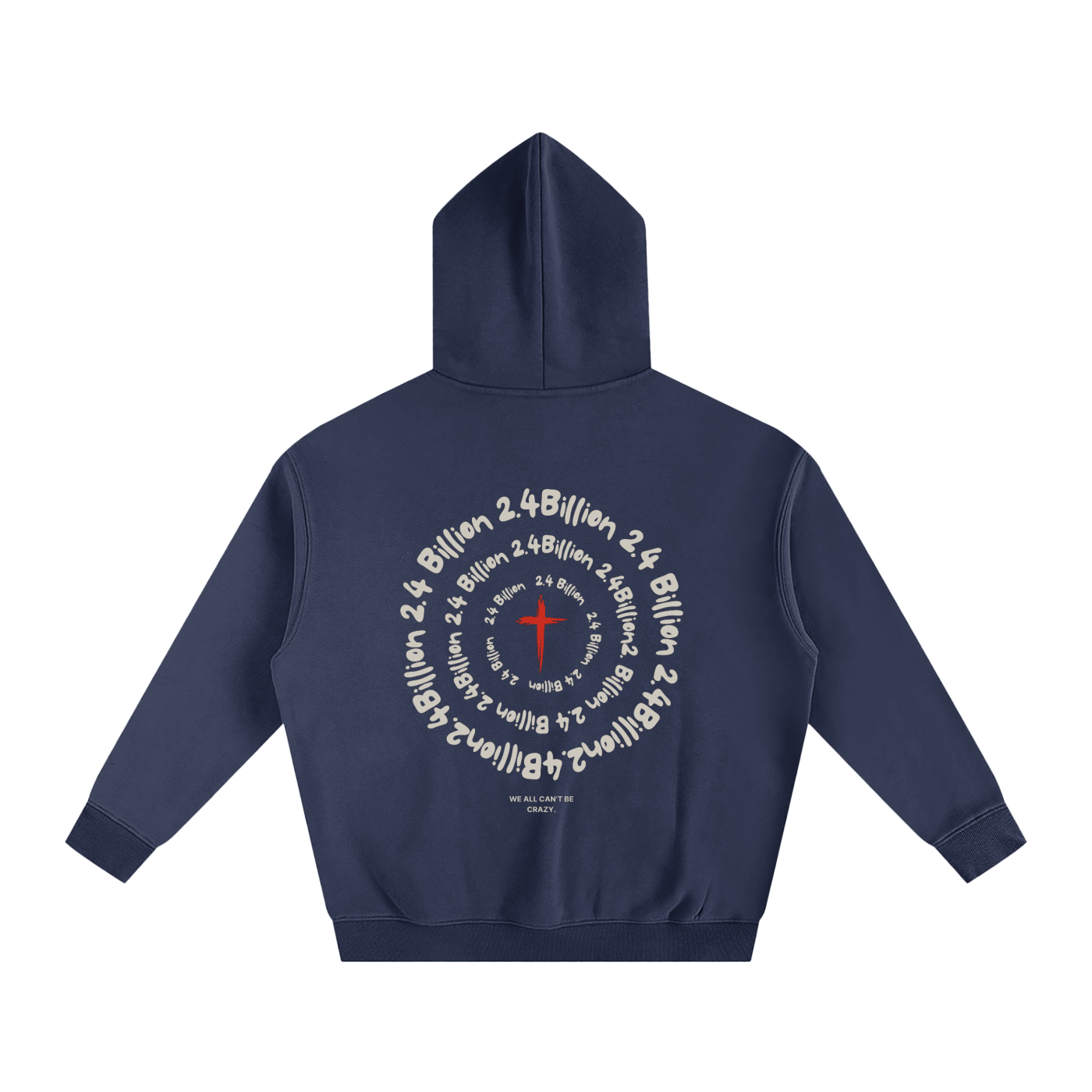 “2.4 Billion” - Oversized Fleeced Hoodie