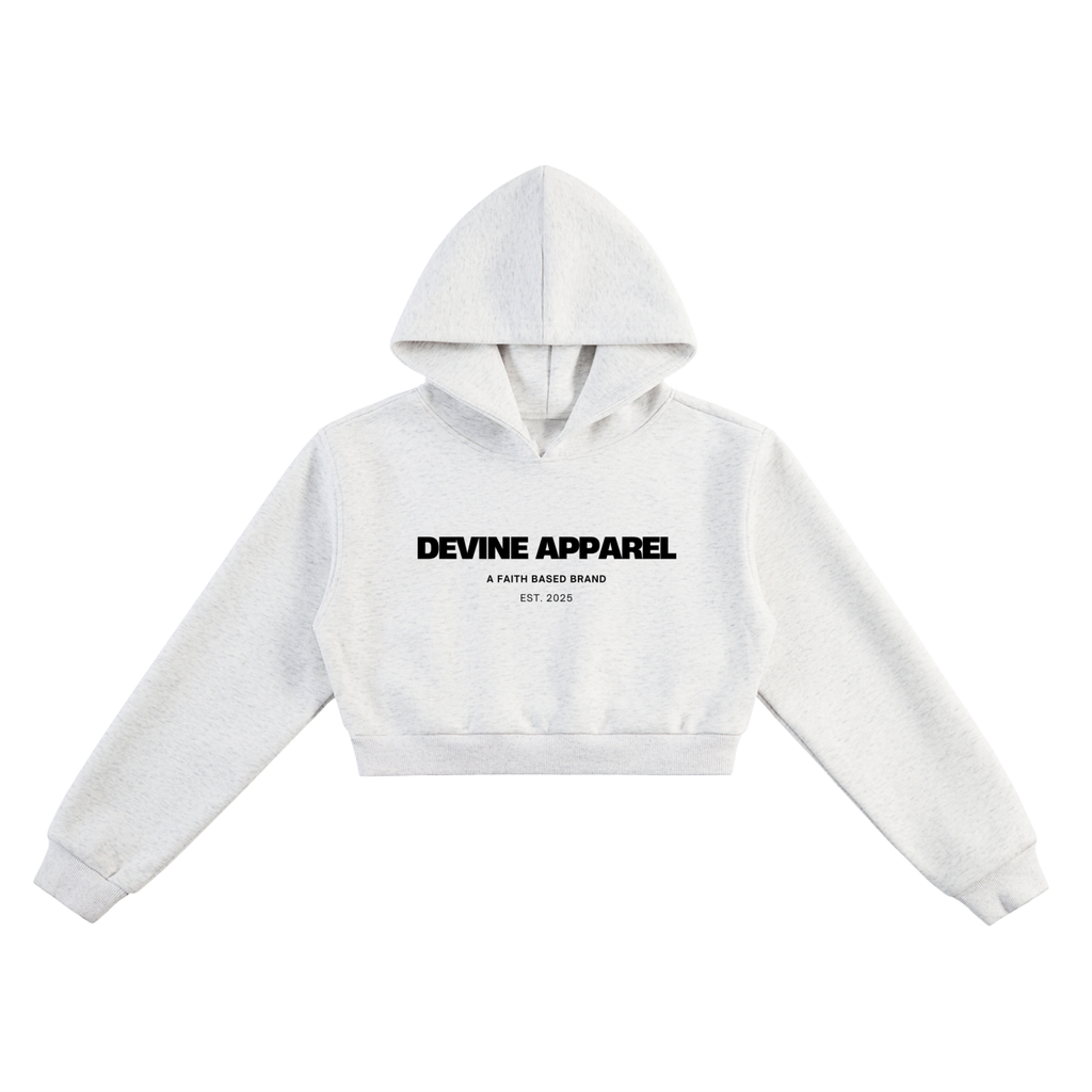 "Devine Apparel" - Women's Cropped Hoodie