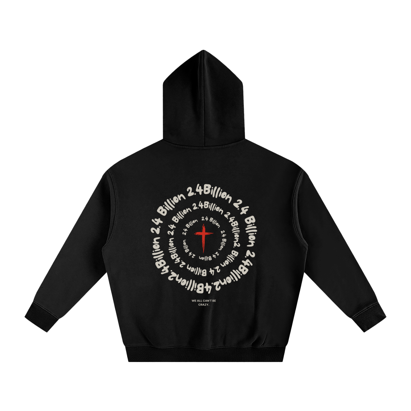 “2.4 Billion” - Oversized Fleeced Hoodie
