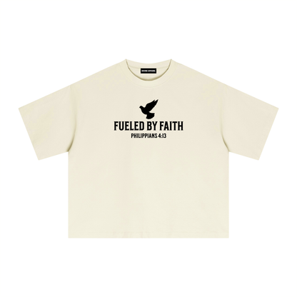 "Fueled By Faith" Sorona Boxy Tee