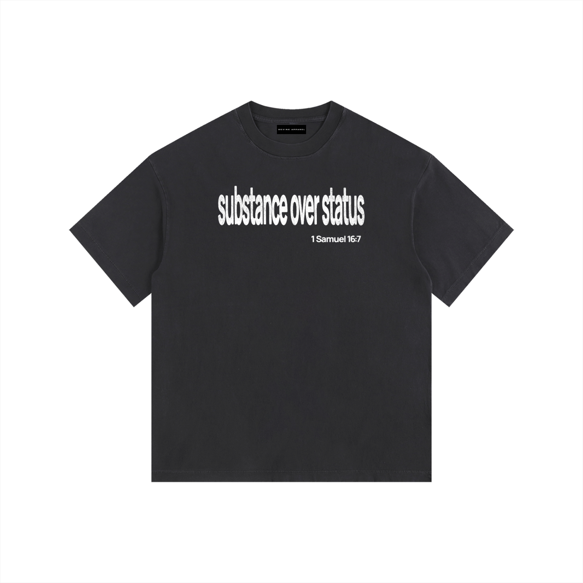 Substance Over Status - Washed Cotton Tee