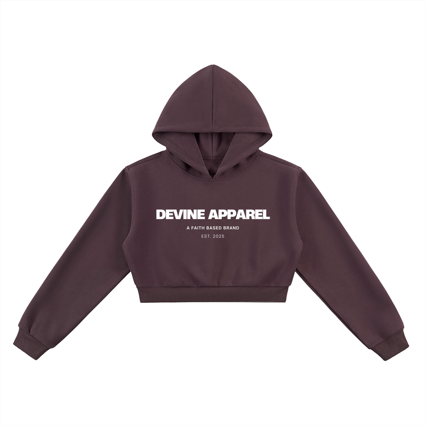 "Devine Apparel" - Women's Cropped Hoodie