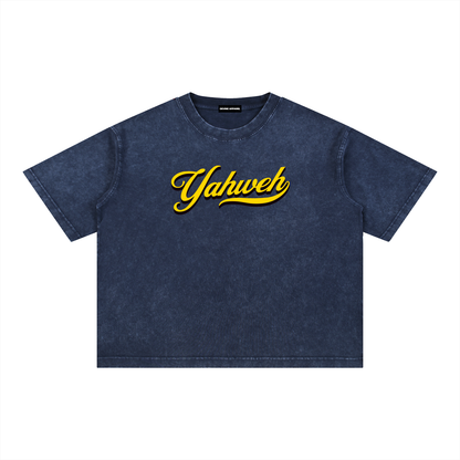 YHWH - Unisex Washed Boxy Tee