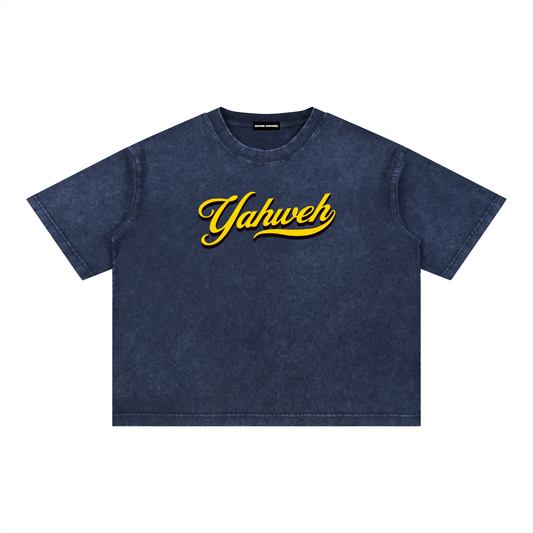 YHWH - Unisex Washed Boxy Tee